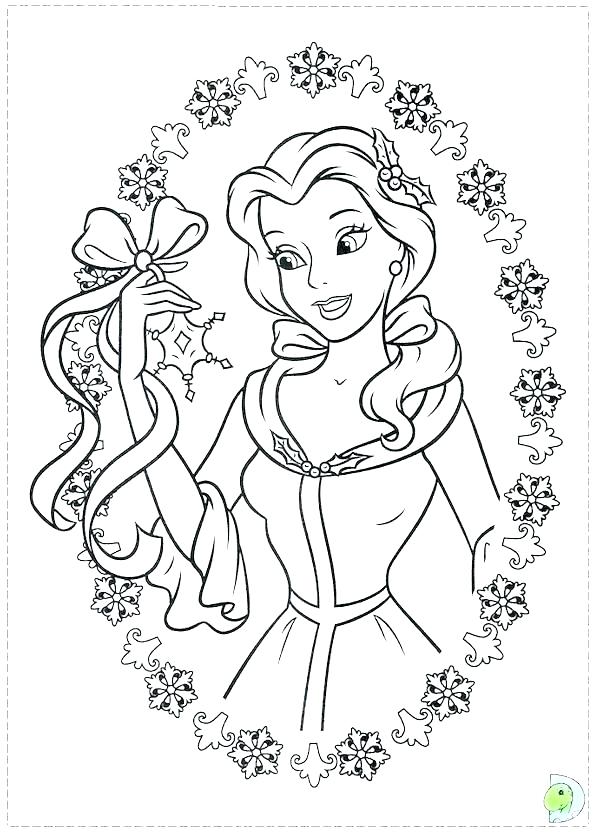 600x834 Disney Belle Coloring Pages