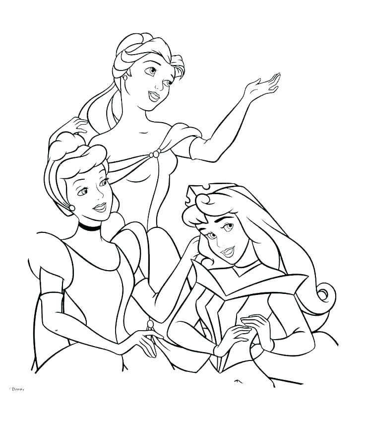 736x872 Disney Belle Coloring Pages