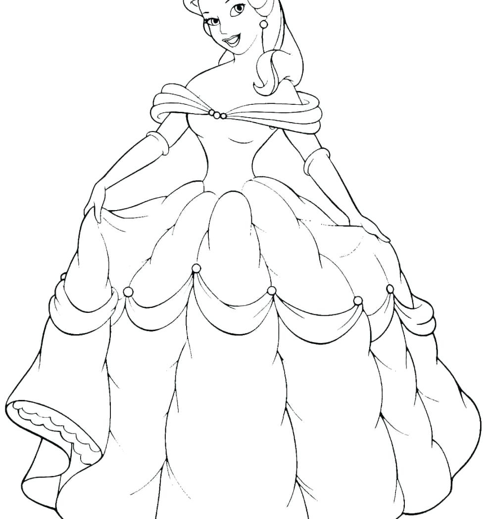 980x1050 Fresh Princess Belle Coloring Pages Collection Printable