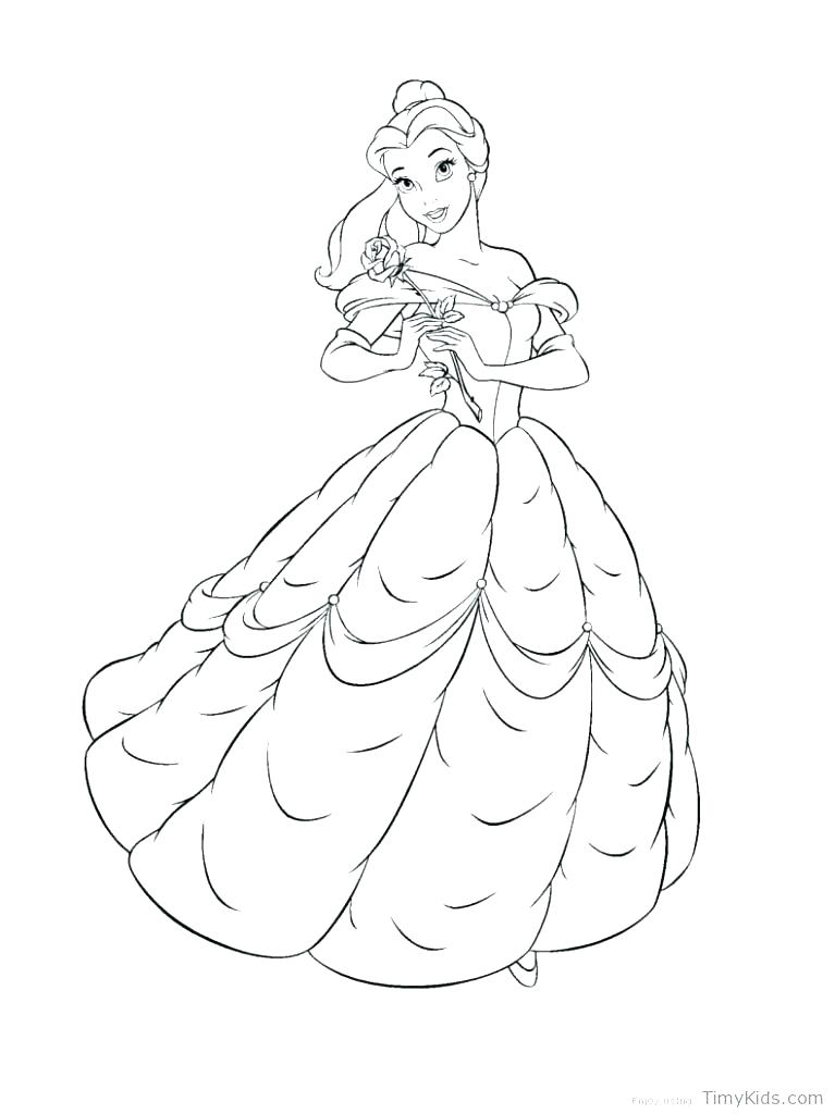 767x1024 Princess Belle Coloring Pages Games Page To Print Colouring