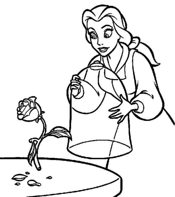 600x673 Belle Disney Coloring Pages Coloring Pages Belle