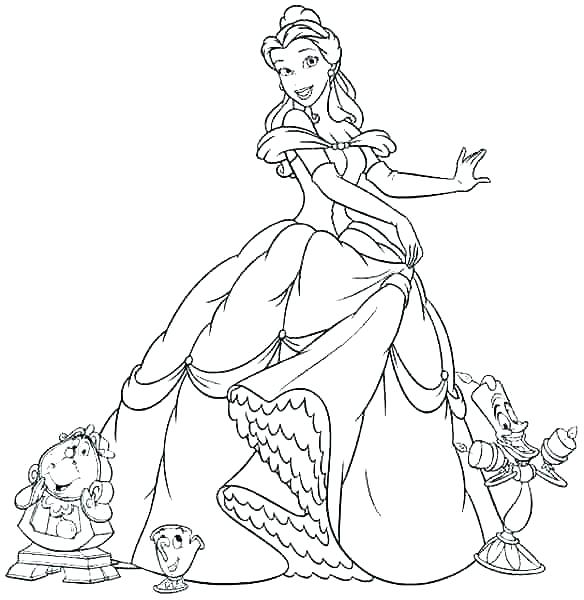584x600 Belle Colouring Book Printable Coloring Coloring Pages Here Are