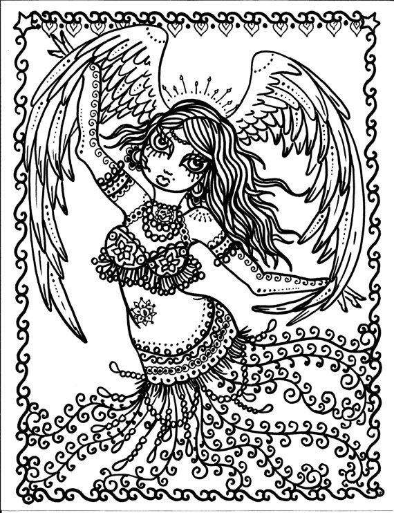 Belly Dancer Coloring Pages