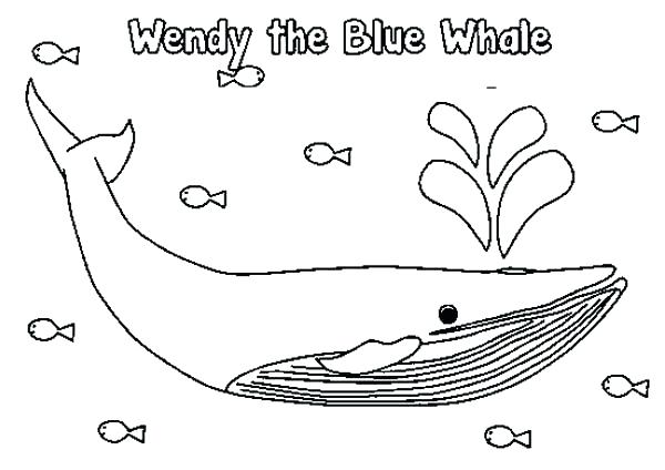 600x424 Whale Coloring Page