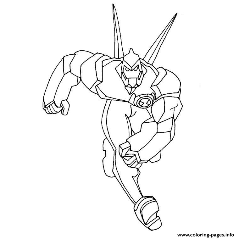 760x760 Print Ben Alien Force Glacial Coloring Pages Lego Marvel