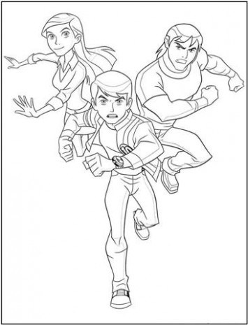 355x465 Ben Alien Force Coloring Pages Learn To Coloring