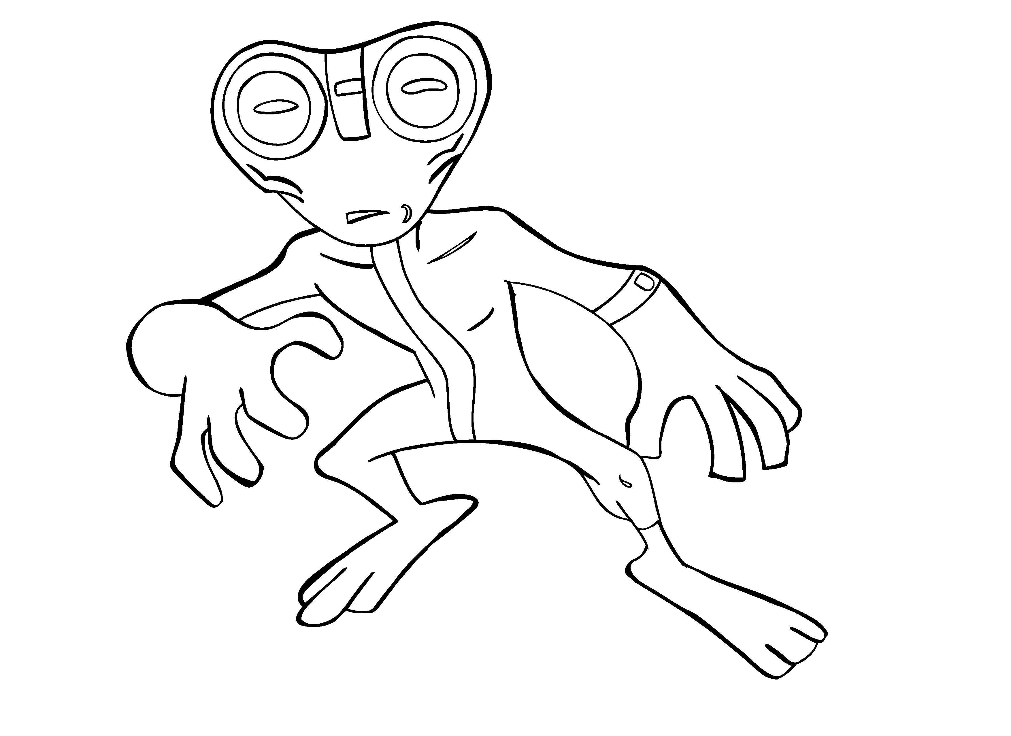 3508x2554 Ben Aliens Coloring Pages Printable