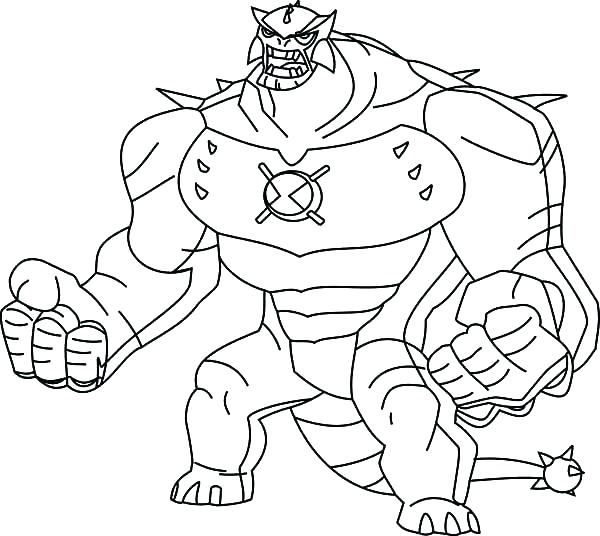600x536 Ben Ultimate Alien Coloring Pages Coloring Pages Printable