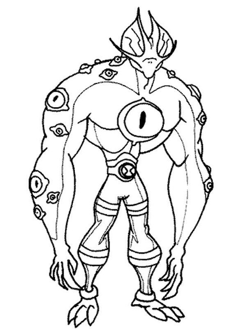 471x650 Ben Ultimate Alien Colouring Pages Printable Cartoon