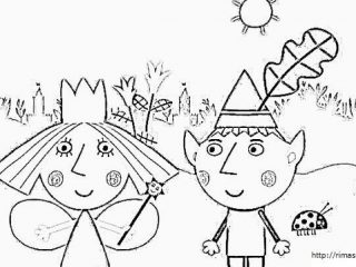 320x240 Ben And Holly Printable Colouring Pages Ben And Holly Printable