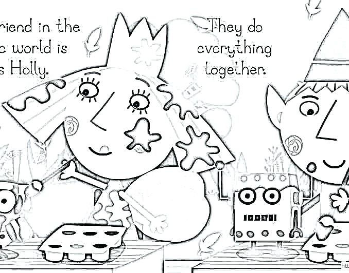 678x532 Ben And Holly Coloring Pages Free Icontent