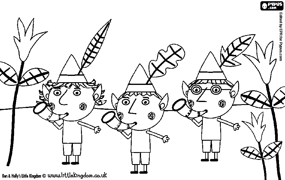 950x600 Ben And Holly Coloring Pages