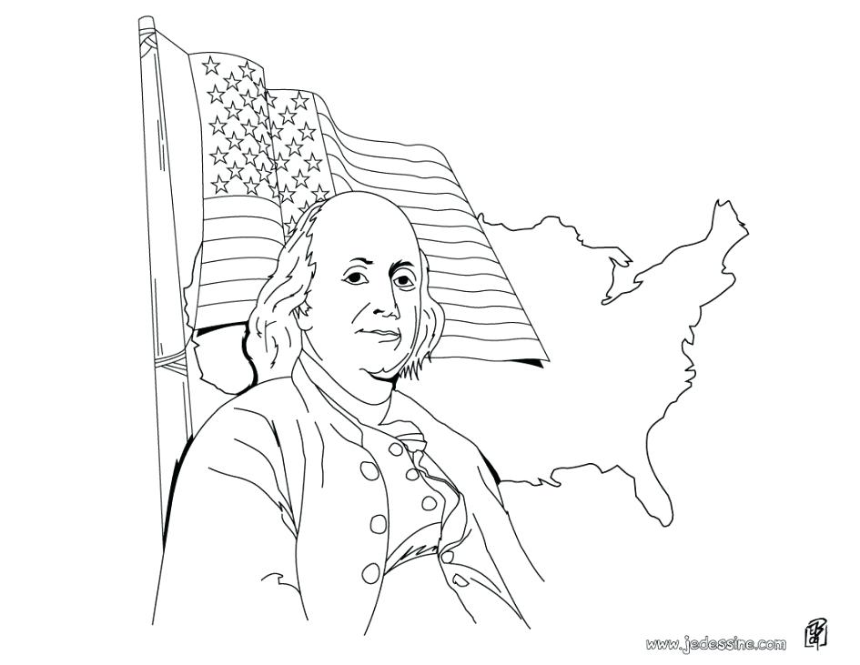 945x731 Benjamin Franklin Coloring Page Coloring Page Coloring Download
