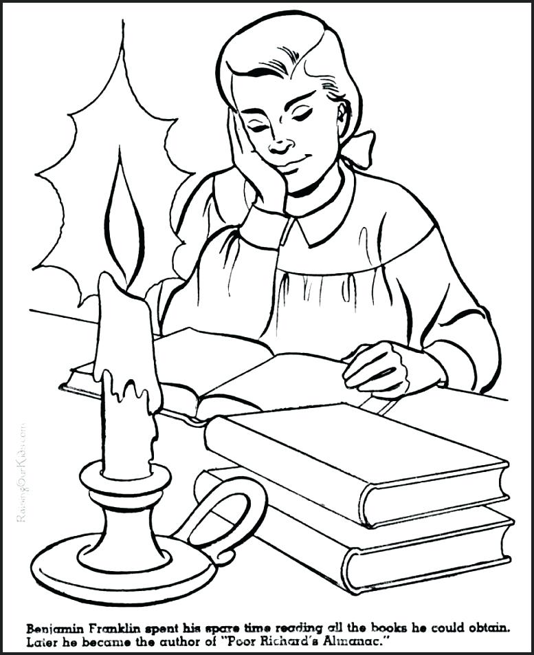 777x952 Ben Franklin Coloring Page Coloring Pages Fascinating Printable