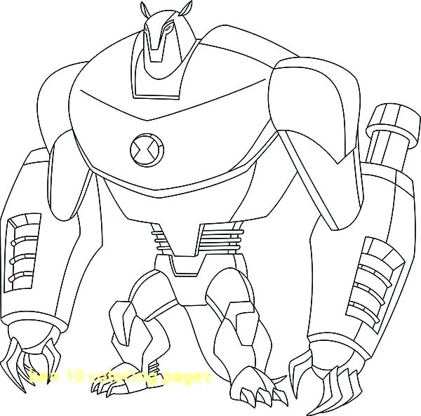 600x593 Ben Ten Coloring Page