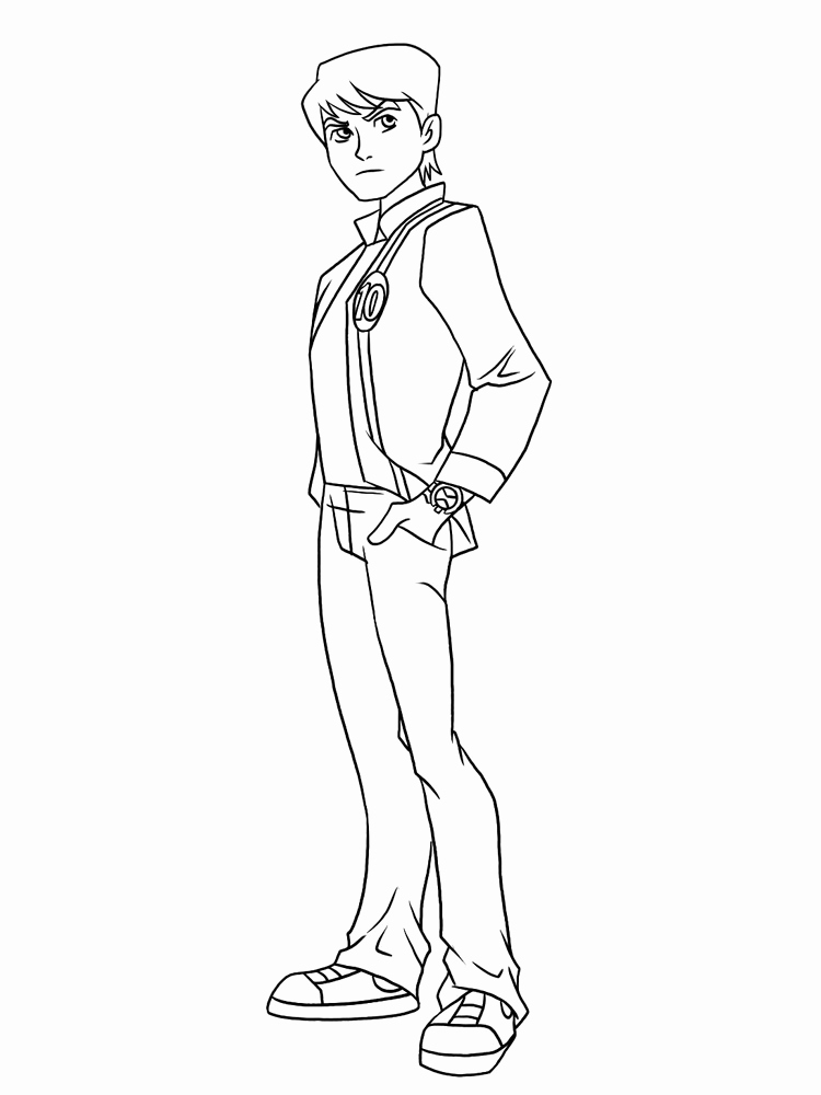 750x1000 Ben Ten Omniverse Coloring Pages Leversetdujourfo Ben Coloring