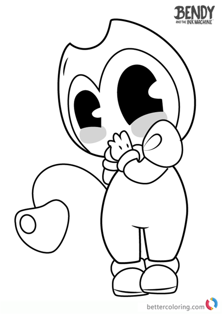 725x1024 Bendy And The Ink Machine Coloring Pages Baby Bendy