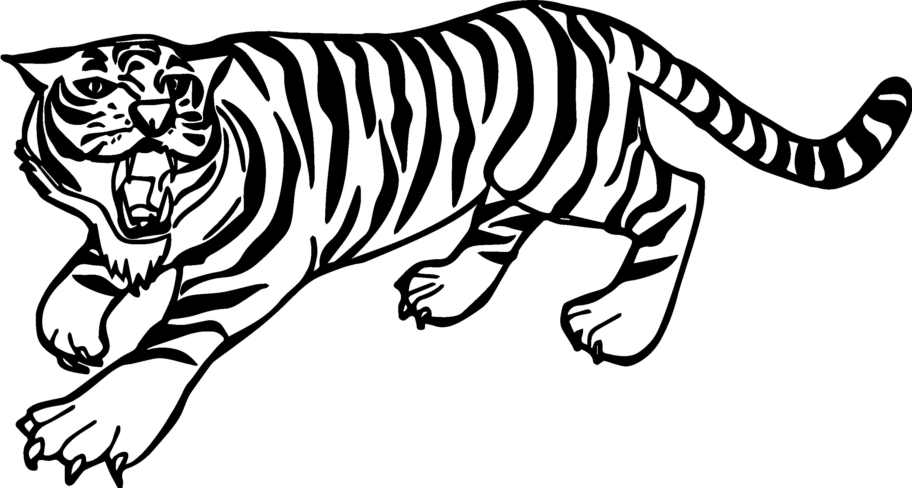 3000x1606 Fresh Tiger Coloring Page Design Printable Coloring Sheet