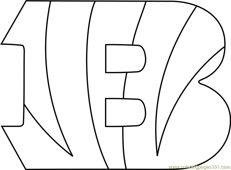 800x589 Cincinnati Bengals Logo Coloring Page