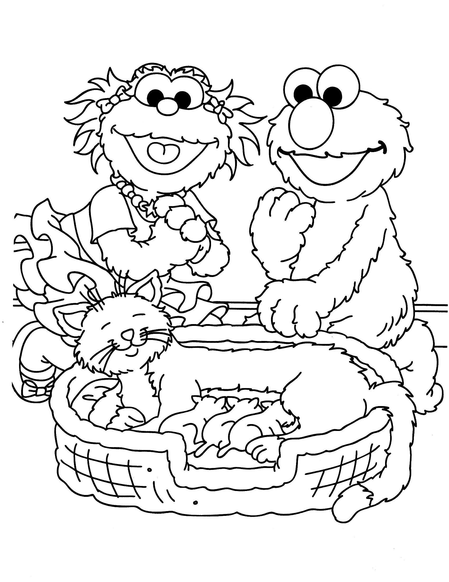 1700x2200 Popular Bert And Ernie Coloring Pages Sesame S