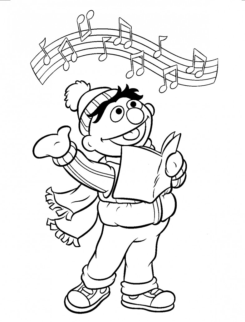 785x1030 Bert And Ernie Coloring Pages
