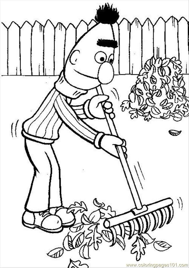650x920 Bert Leaves Coloring Page