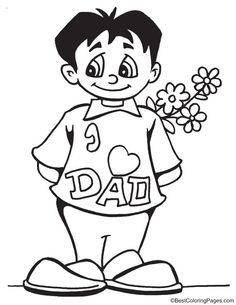 236x305 My Dad Is Best Father In The World Coloring Page Download Free