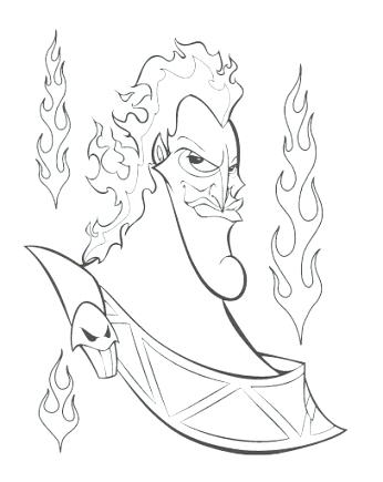 346x435 Disney Villains Coloring Pages Coloring Page Villains Coloring