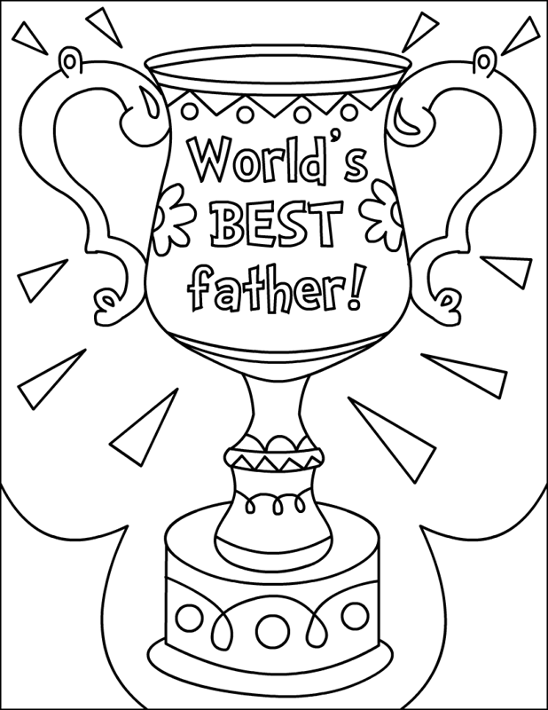 618x800 Best Dad Coloring Pages