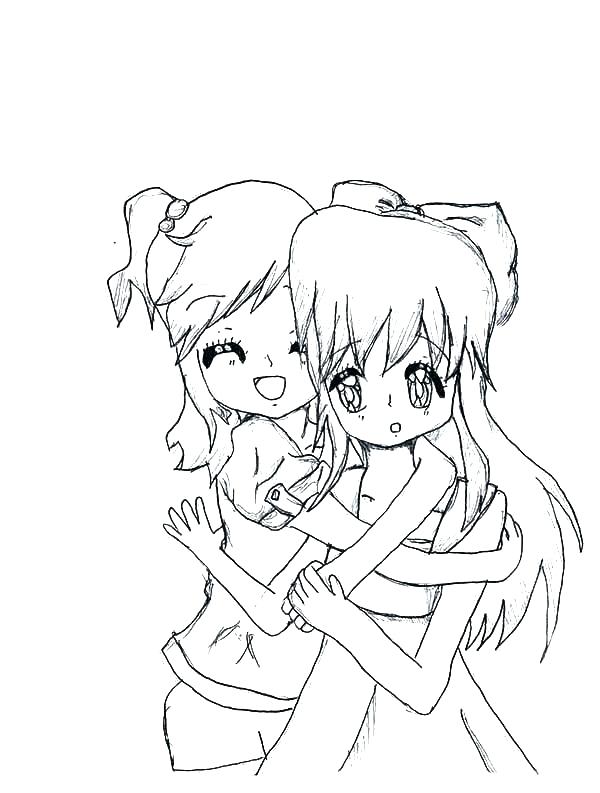 600x793 Best Friend Coloring Pages To Print Best Friends Coloring Pages