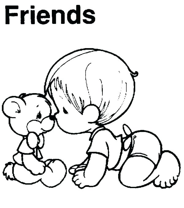 600x679 Best Friend Coloring Pages Best Friend Coloring Pages To Print
