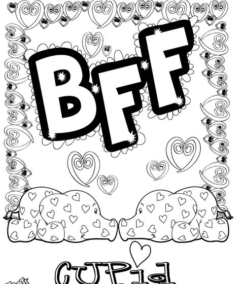 481x560 Best Friend Coloring Pages For Girls