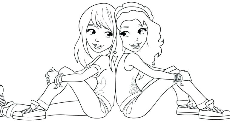 770x430 Friend Coloring Pages For Preschoolers Best Color Boy And Girl