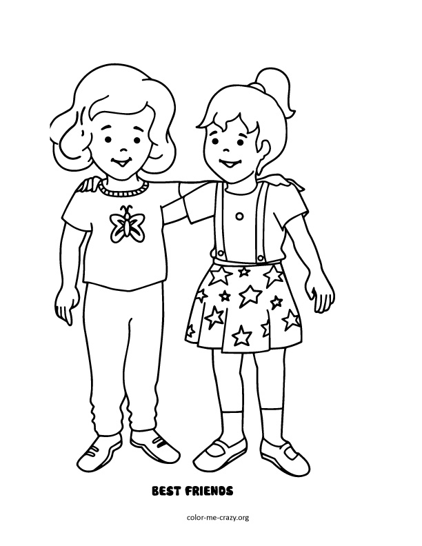 612x792 Best Friend Coloring Pages