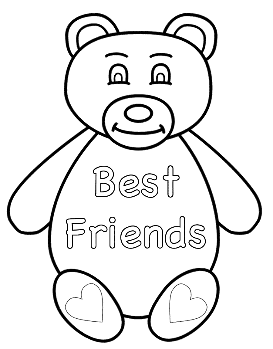 900x1150 Best Friend Coloring Pages To And Print For Free New Coloring Sheets