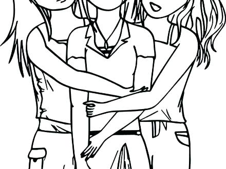 440x330 Best Friends Coloring Pages Printable Friendship Coloring Pages
