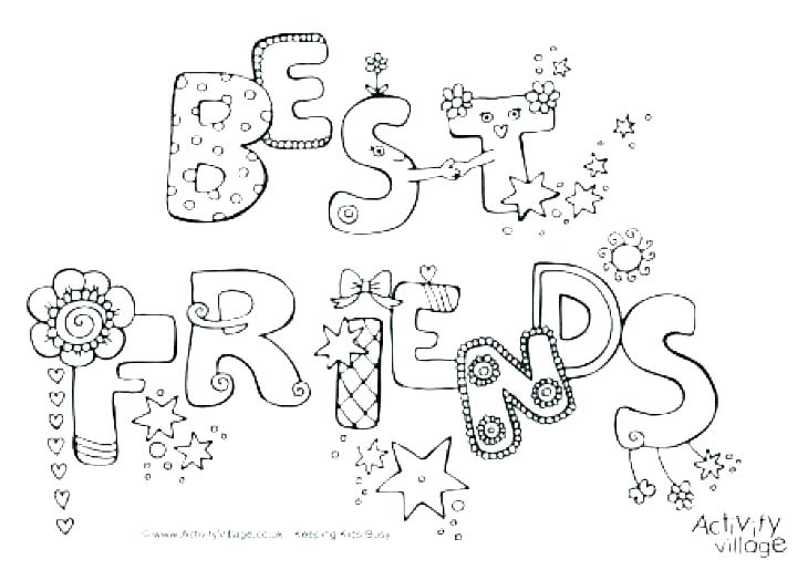 730x515 Best Friend Coloring Pages For Girls Professional