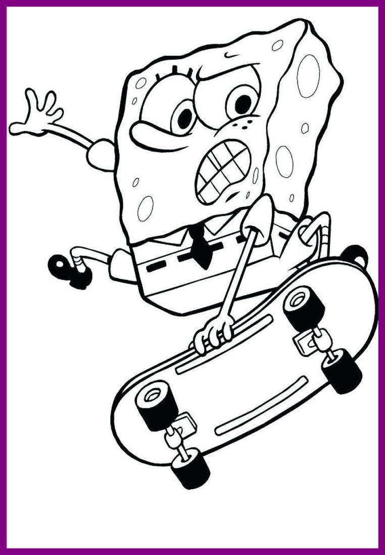 762x1098 Unbelievable Coloring Pages Spongebob Squarepants And Best Pict