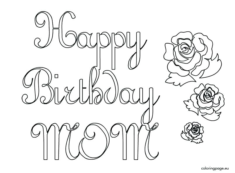 804x595 Mom Coloring Page Mommy Coloring Pages Happy Birthday Mom