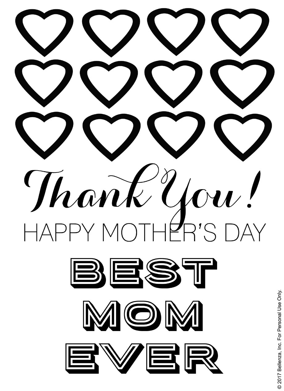 920x1265 Best Mom Printable Mother's Day Coloring Sheets