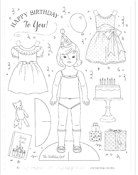 570x723 Best Girl Coloring Pages To Print Doll Paper Dolls Best Girl