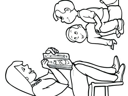 440x330 Teacher And Student Coloring Pages Teacher And Student Coloring