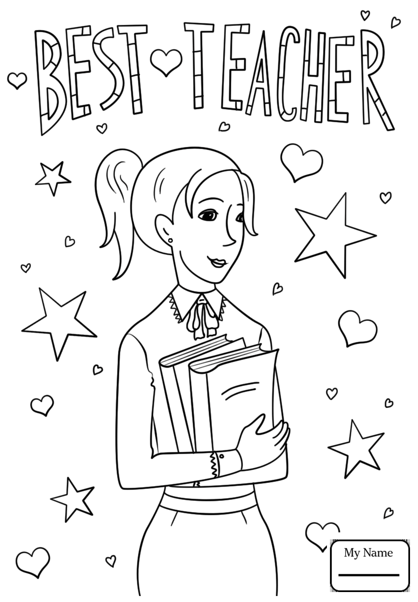 840x1210 Teacher Coloring Pages