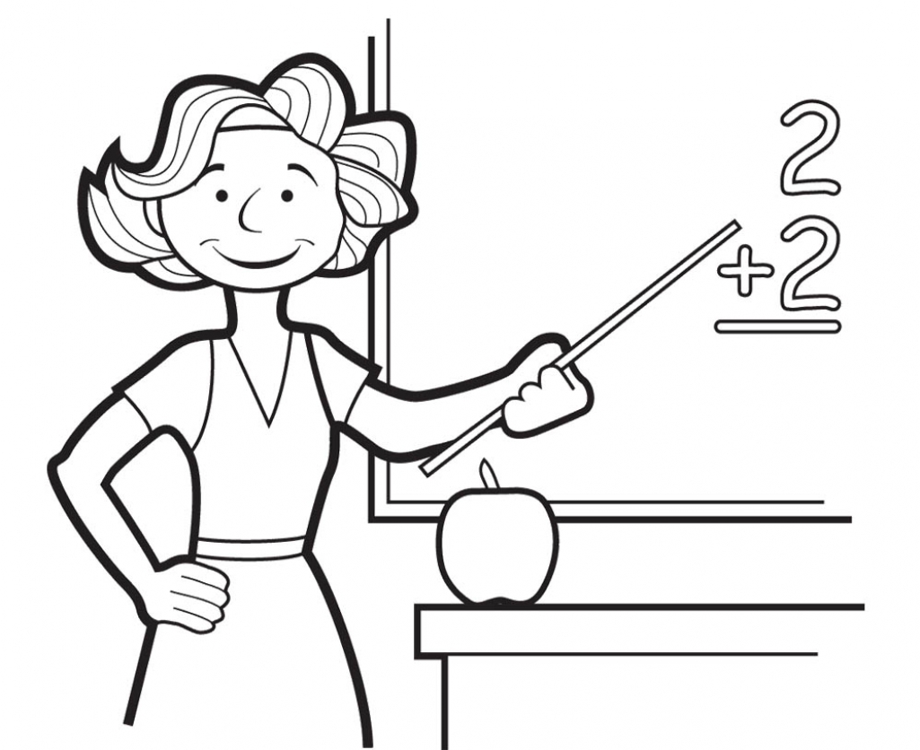 1025x836 Delightful Ideas Coloring Page Teacher Best Teacher Coloring Page