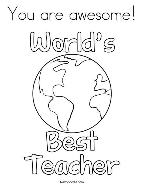 468x605 You Are Awesome Coloring Page
