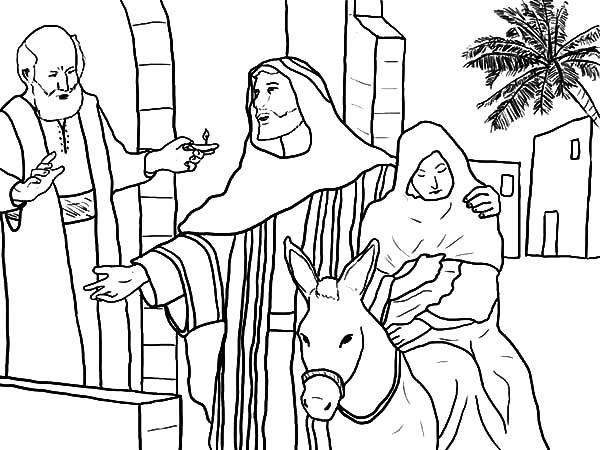 600x450 Joseph Accept Rejection From People And Mary Sitting On The Donkey
