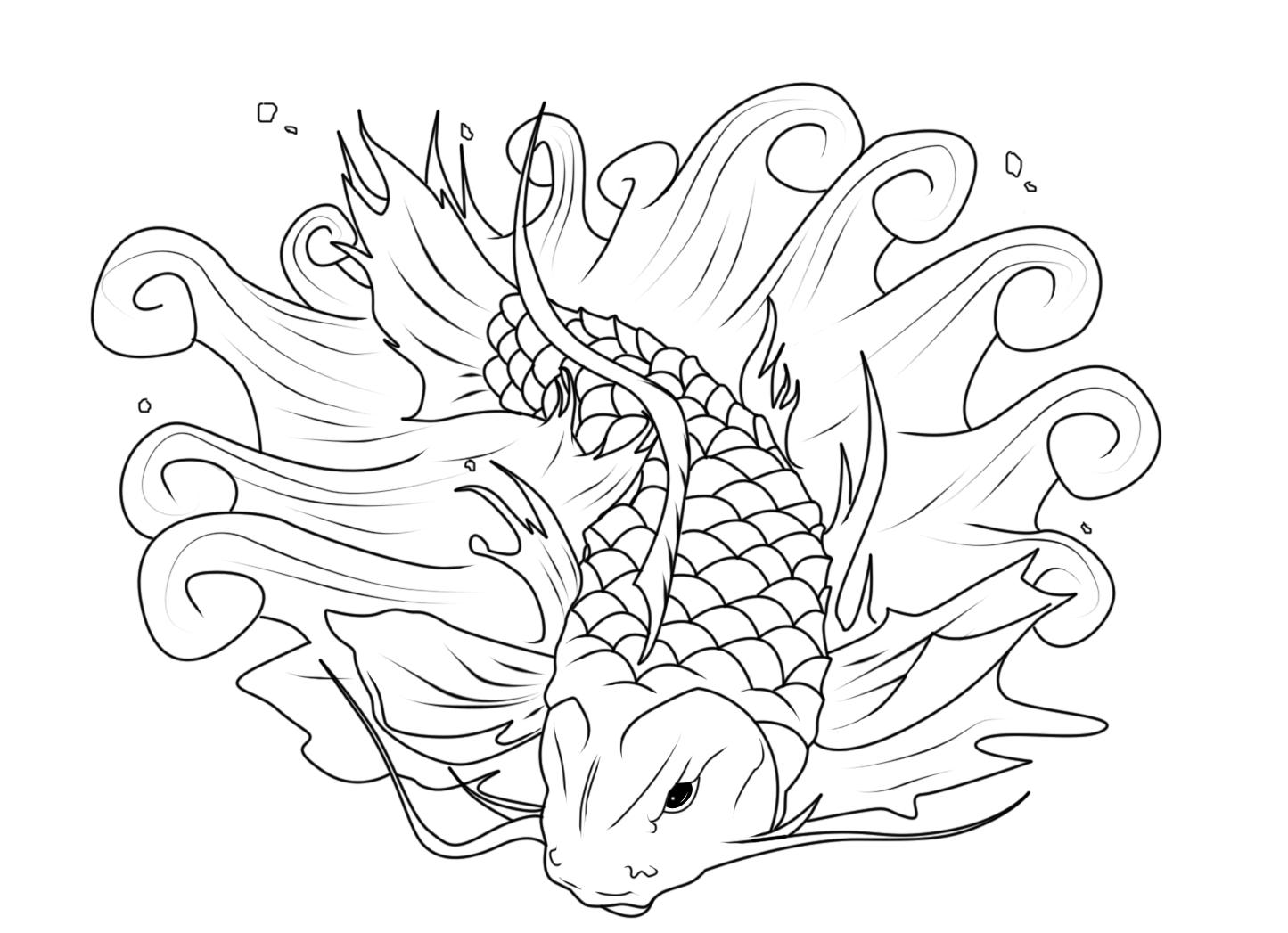 1445x1047 Happy Fish Images To Color Pictures Of On Betta Coloring Pages All