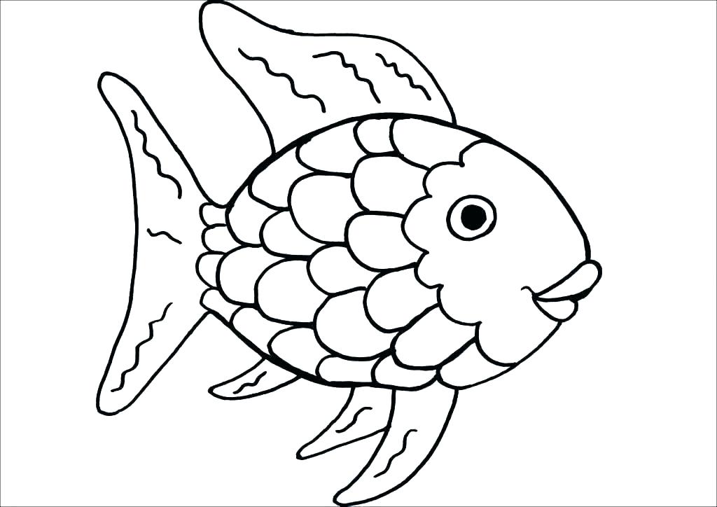 1024x724 Printable Fish Coloring Pages Also Fish Color Page Slippery Fish