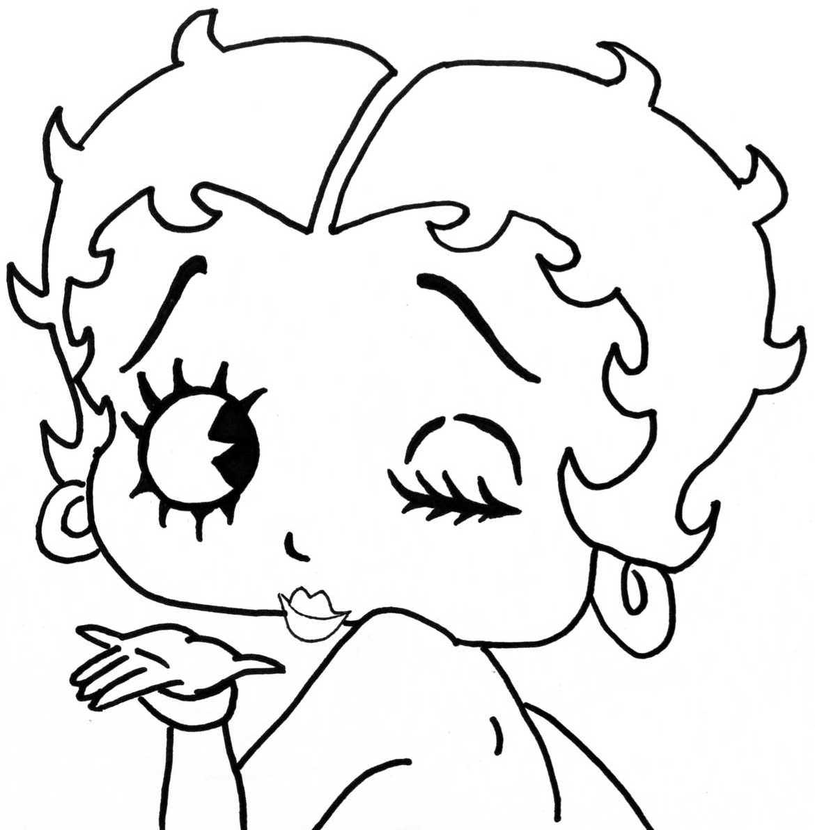 1170x1191 Betty Boop Coloring Pages