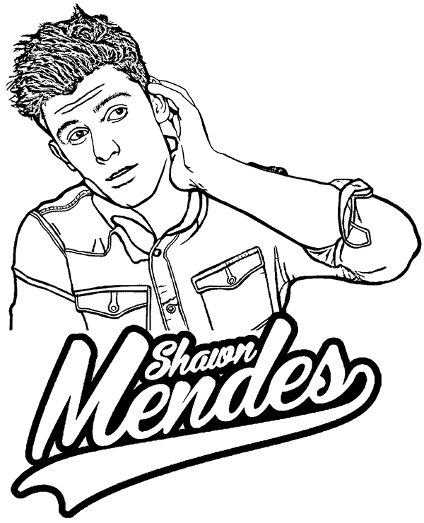 600x740 Coloring Pages With Famous People, Actors, Sportsmen, Celebrities